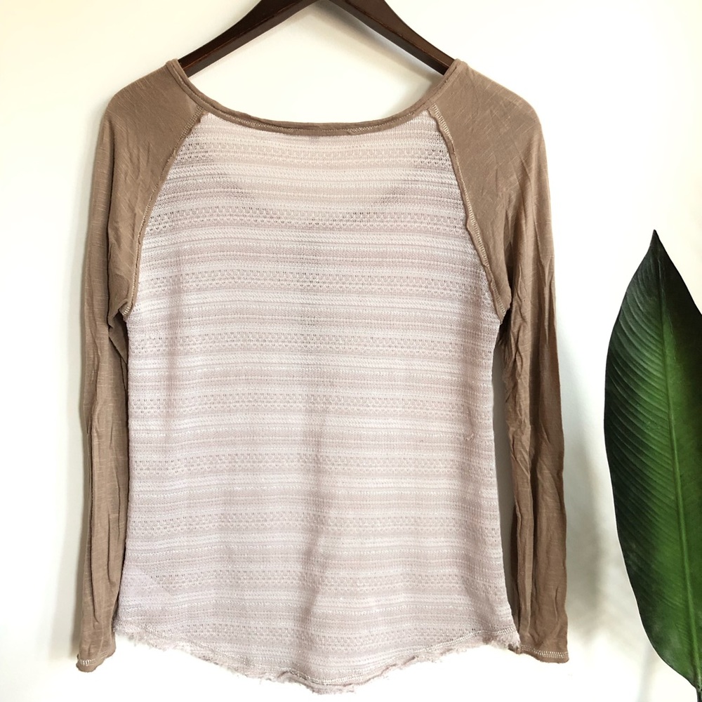 Miss Me Raglan Henley Top - Picture 6 of 8